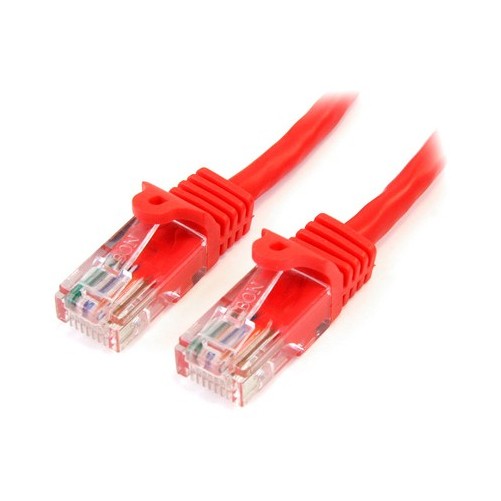 Startech 45PATCH30RD 30FT RED CAT5E CABLE SNAGLESS ETHERNET CABLE GIGABIT LAN RJ