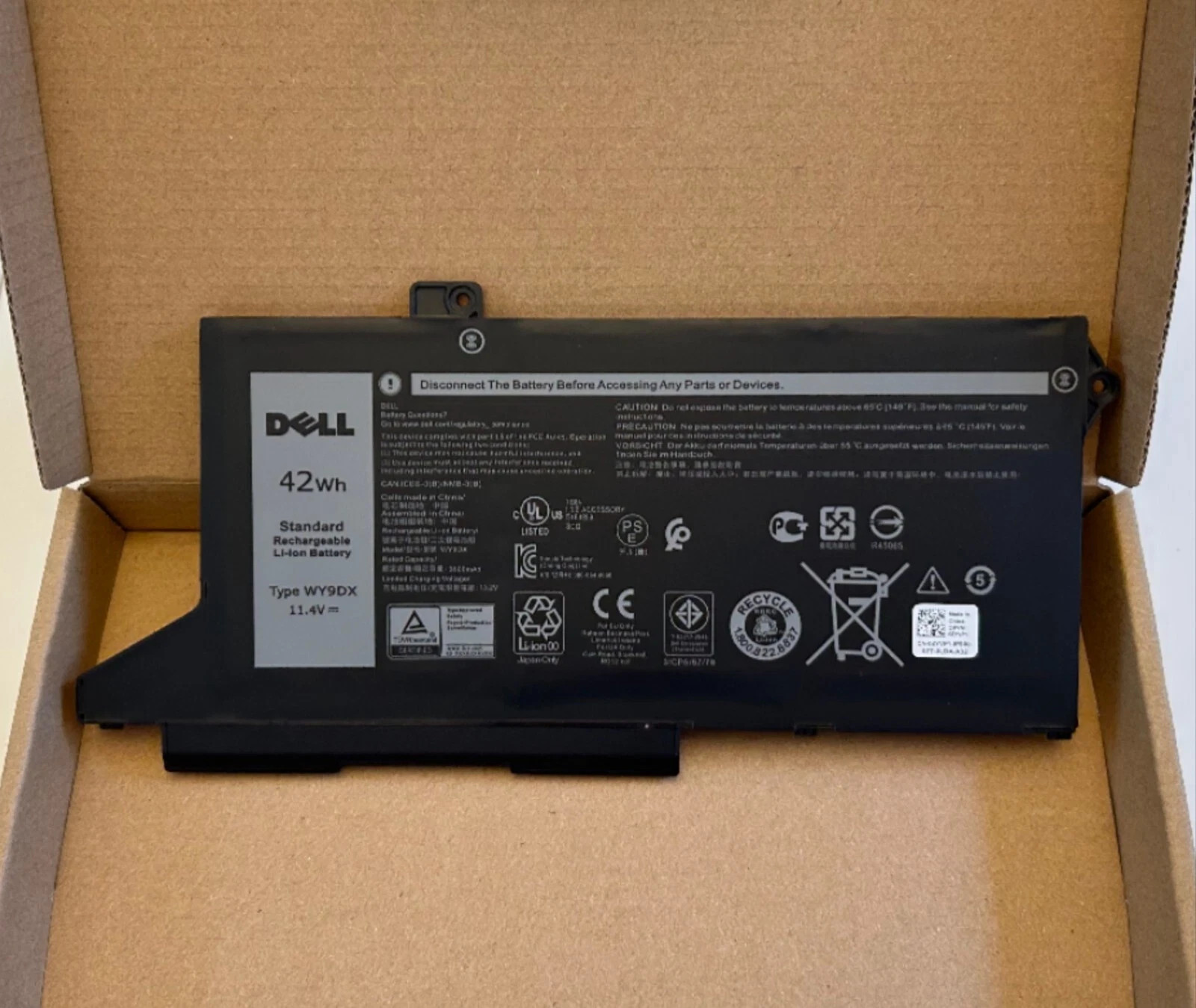 Genuine 42WH WY9DX Battery For Dell Latitude 5420 5520 005R42 0M3KCN 01K2CF OEM