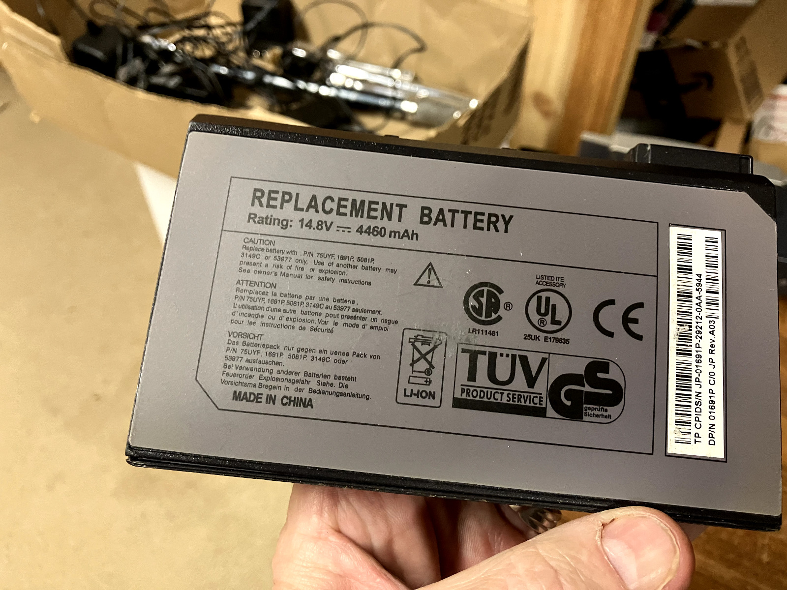 replacement Laptop Li-ion Battery Removable Module 4460mAh 14.8V