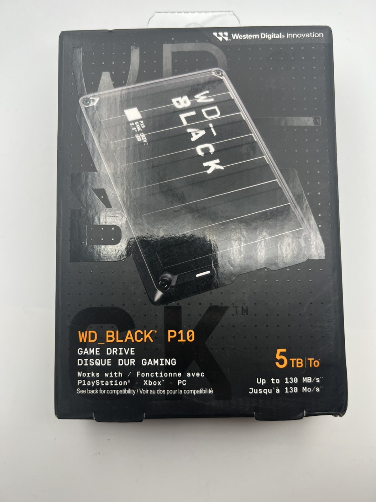 WD_BLACK P10 5TB Portable External HDD USB Black for PS4/Xbox One/PC