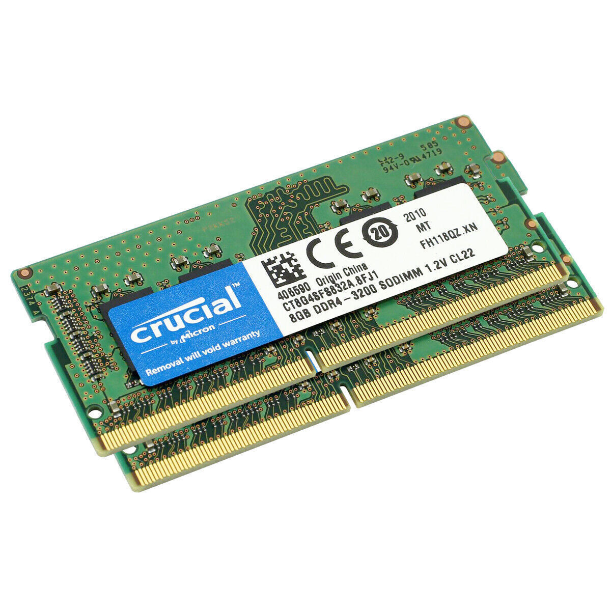 CRUCIAL 8GB x2 DDR4 3200 MHz PC4-25600 Laptop SODIMM Non-ECC 260-Pin Memory RAM