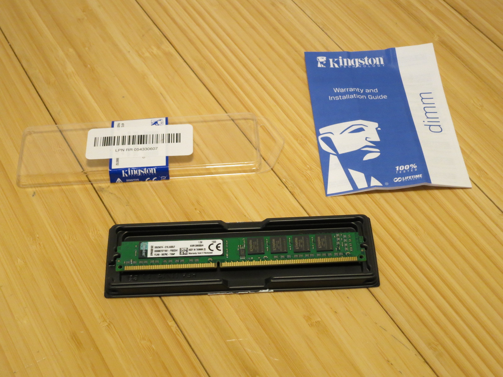 Kingston Technology 4GB 1333 MHz 240-Pin DDR3 SDRAM Memory  Module (KVR13N9S8/4)