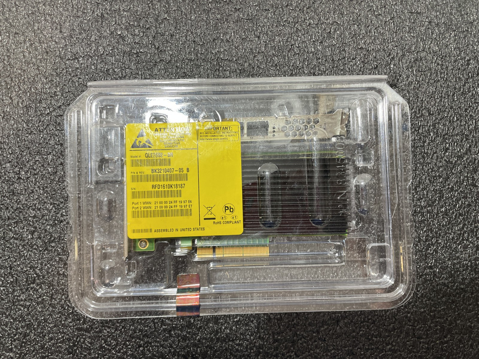QLogic QLE2692-SR Dual Port 16Gb Fibre Card