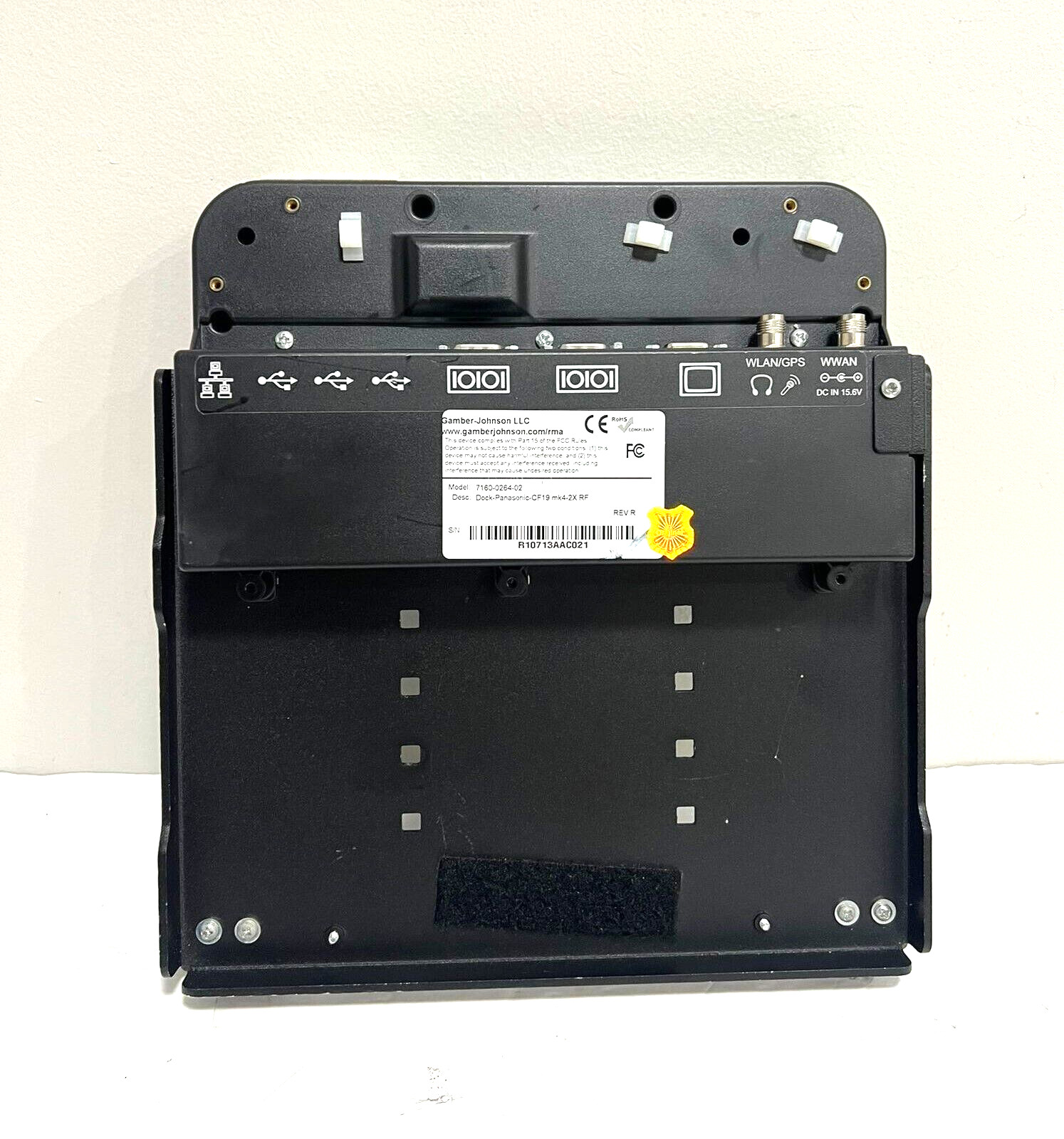 GAMBER JOHNSON 7160-0264-02 PANASONIC ToughBook CF-19 MK 4/5/6/7/8 Vehicle DOCK