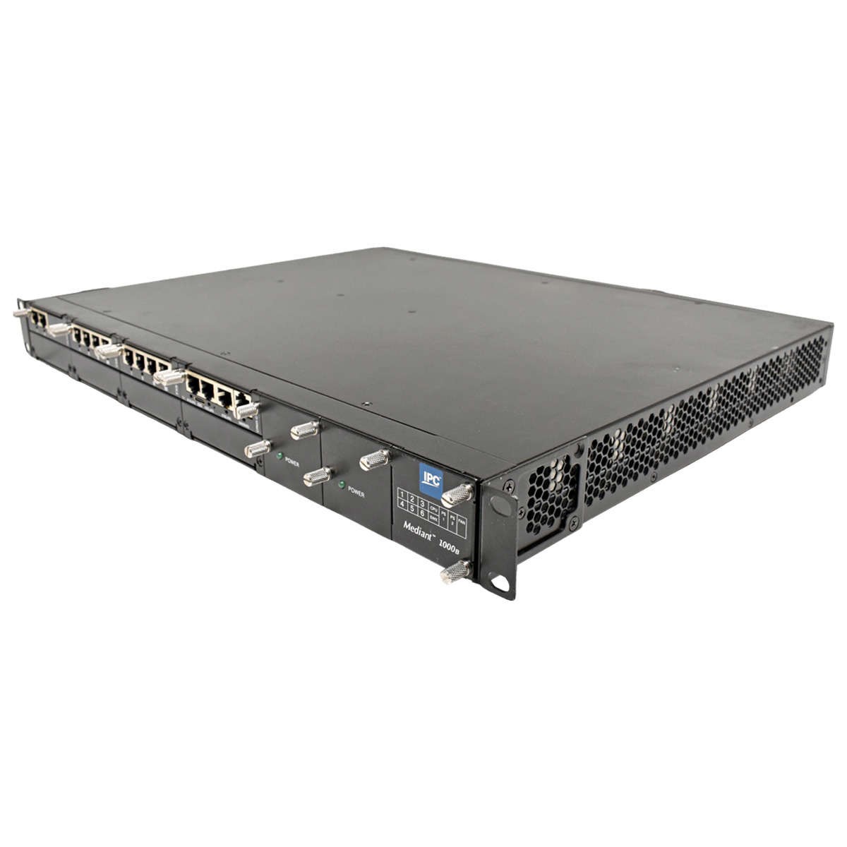 AudioCodes IPC Mediant 1000B M1KB-2SPAN-2PS-IPC VoIP Media Gateway Rack Ears