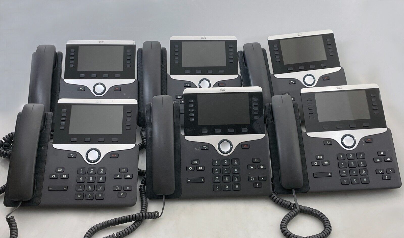 LOT OF 6 x Cisco CP-8861 Programmable Business UC IP Phones