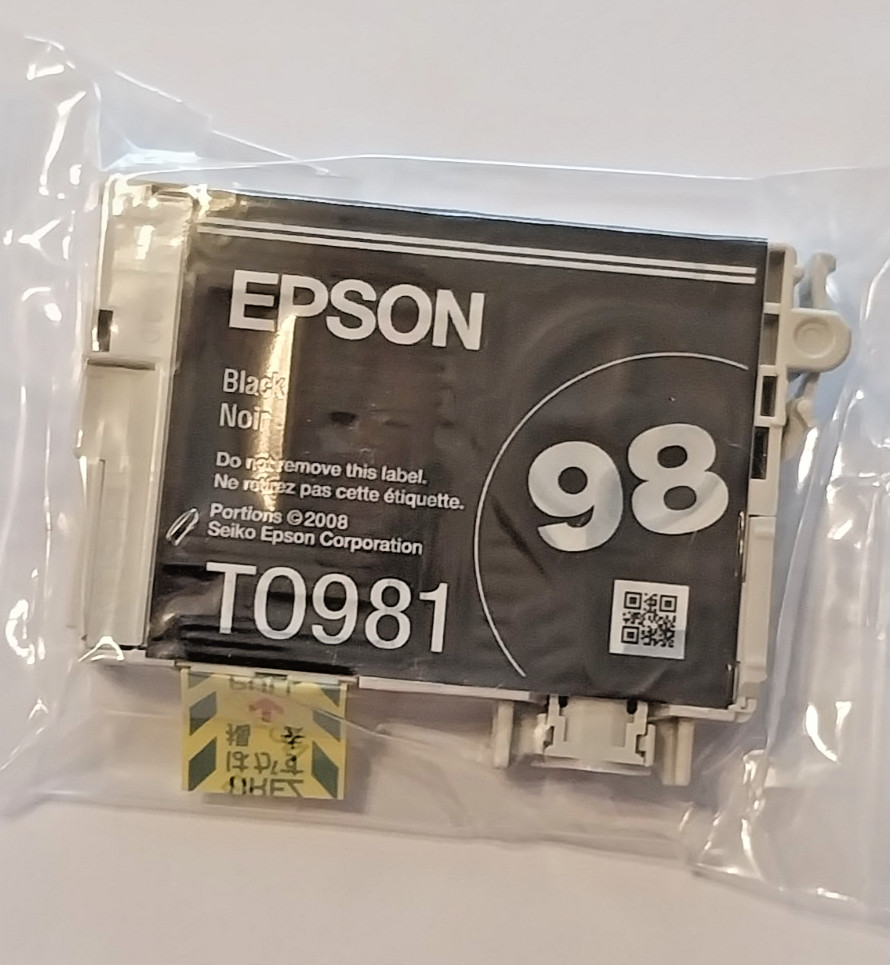 EPSON 98 HIGH CAPACITY BLACK INK T098120 NO BOX