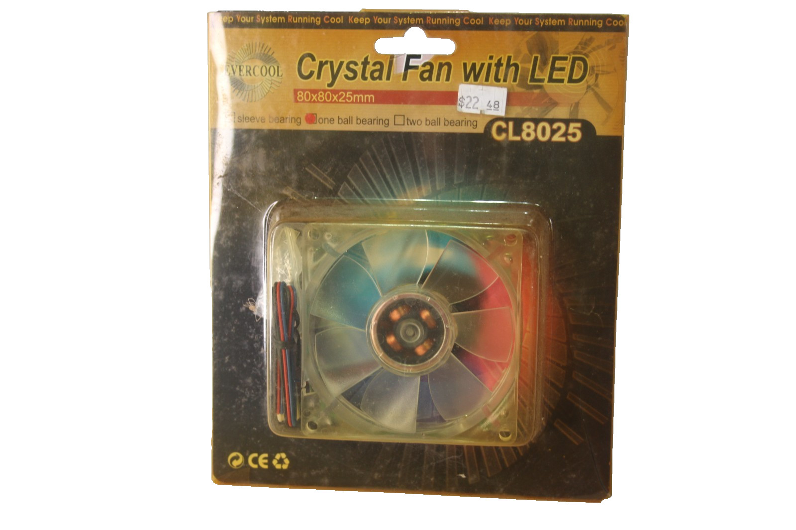 Aero Cool Streamline Lightning Fan 80x80x25 Silent  LED