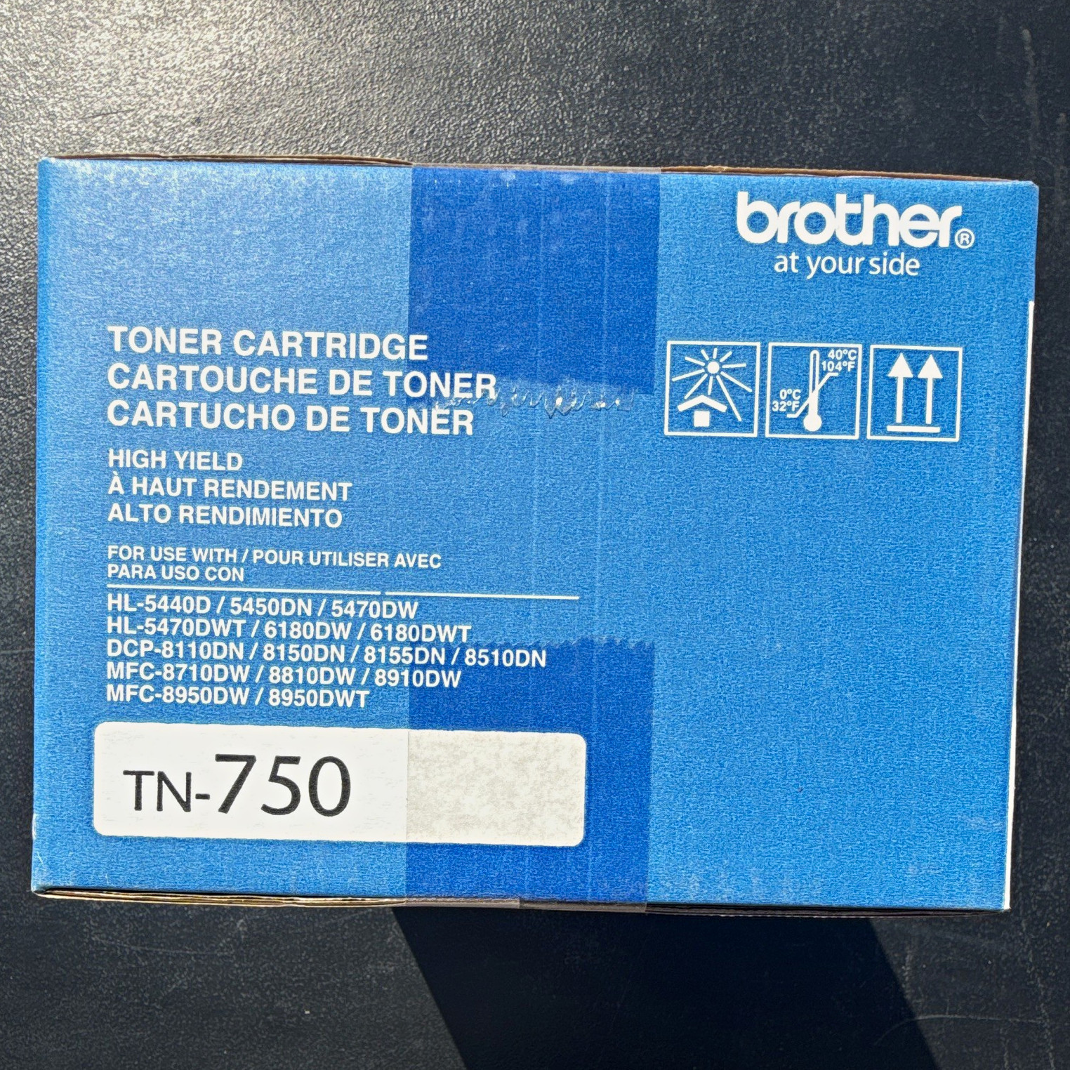 Brother TN-750 Black High Yield Laser Toner for HL-5440D HL-5450DN 5470DW