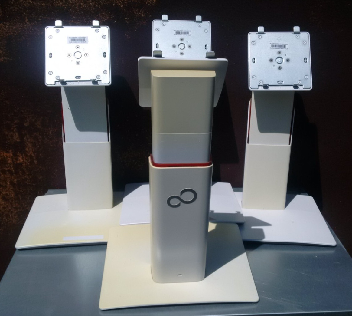 Lot of 4 Fujitsu Monitor Base Stand B/C Stock UV Yellowed for B22W-7 LED