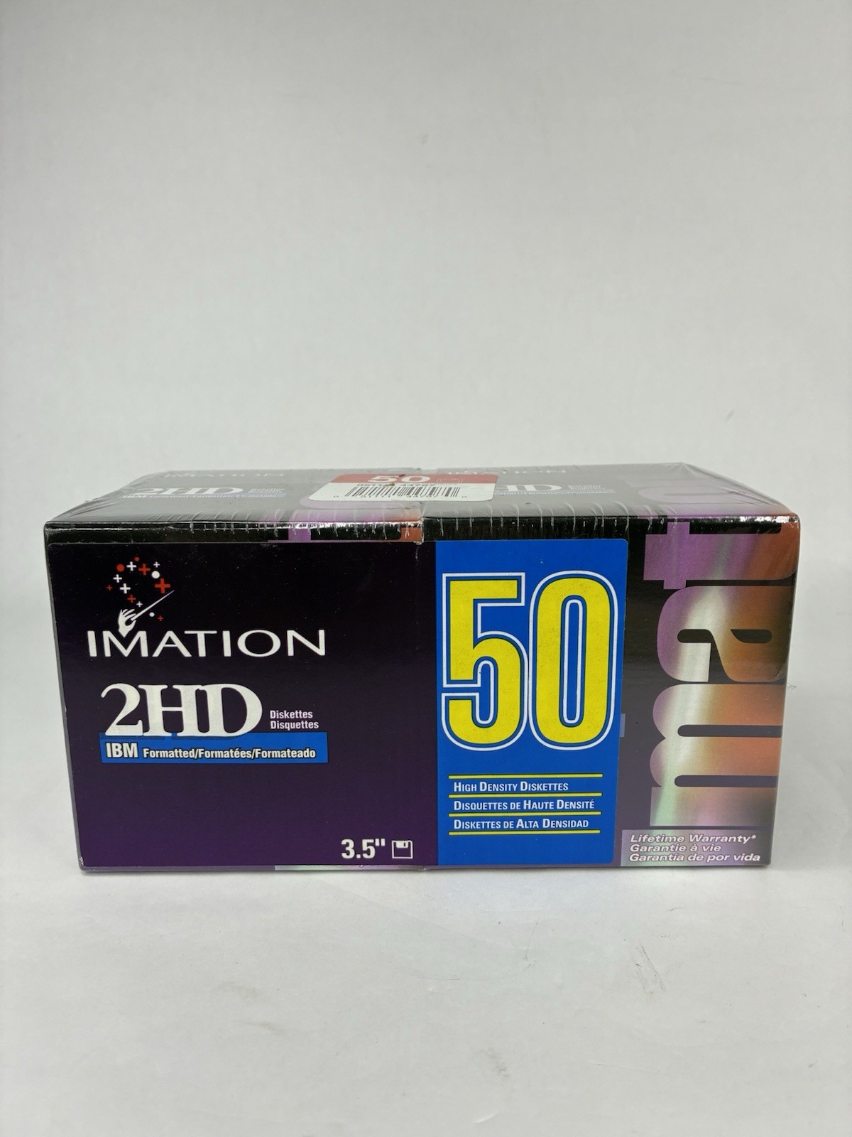 Imation 3.5 Floppy Disk 2HD IBM Formatted 1.44 MB Diskettes New 2x 50 pack Y2K 
