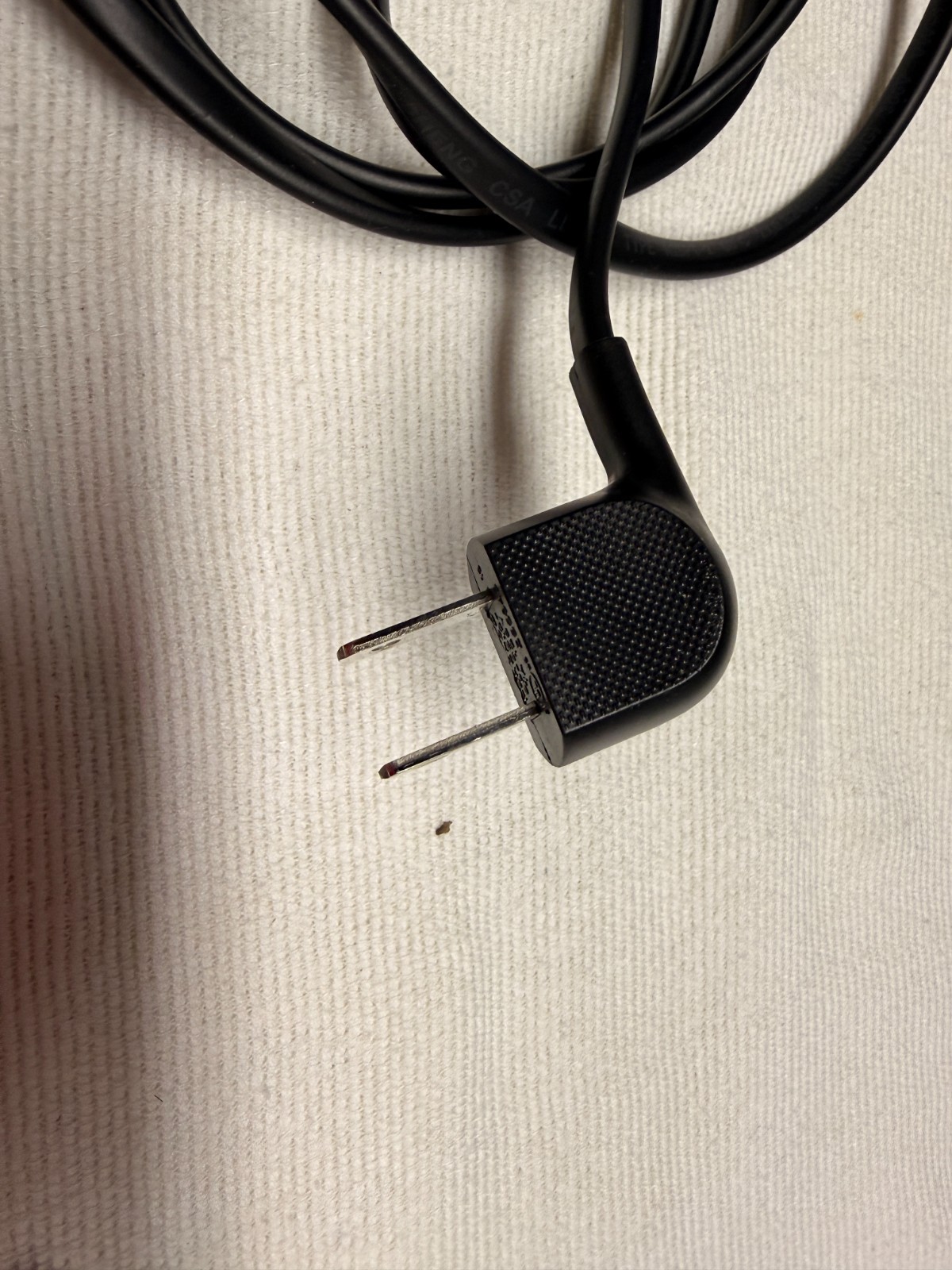 Longwell E55349 LS-7LA 7A 125V~ Elbow Angled Power Cable Cord Wire / Samsung TV