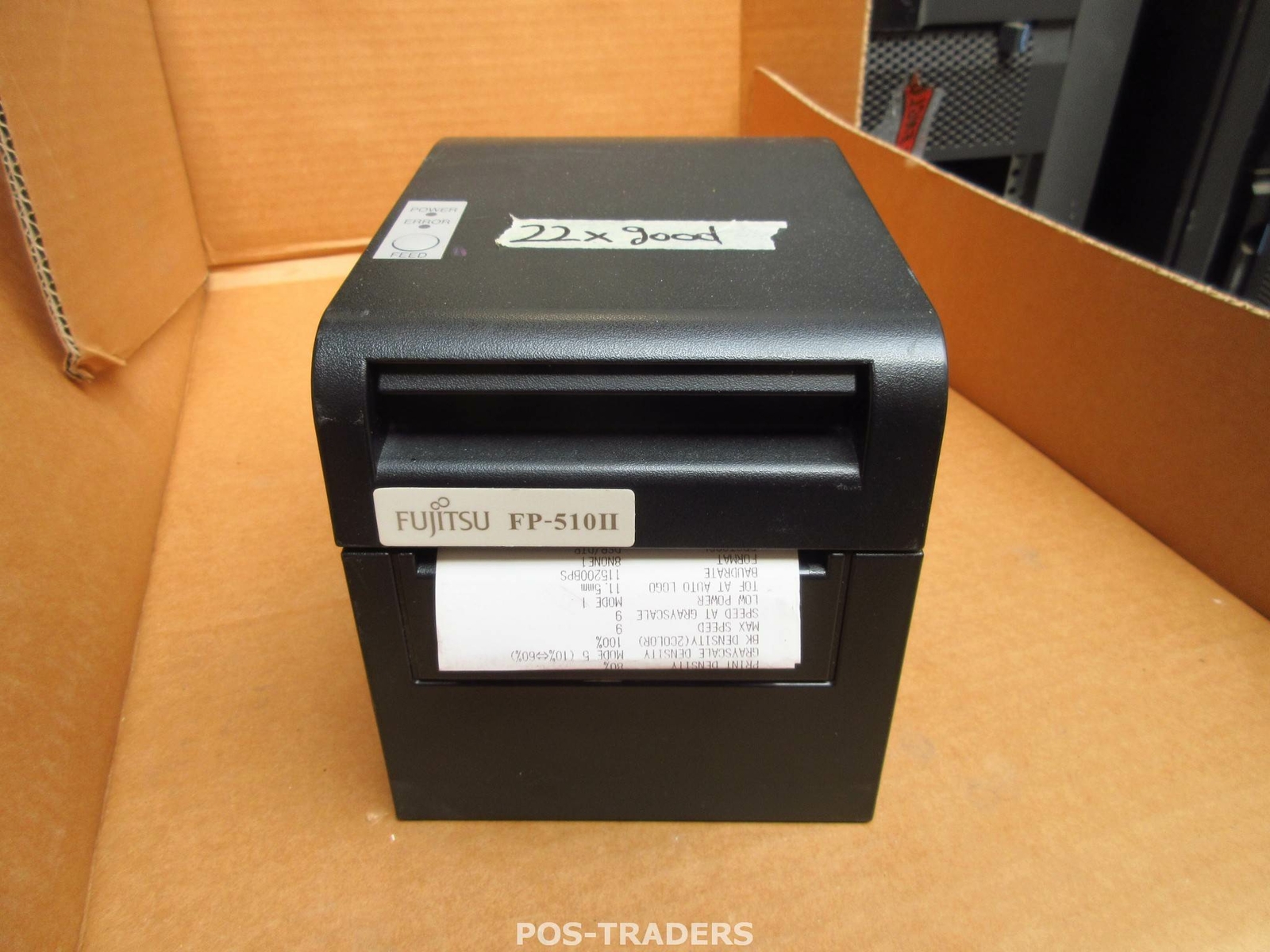 Fujitsu FP-510II USB 300mm/sec Thermal 83mm Ticket Printer Black TESTED INCL PSU