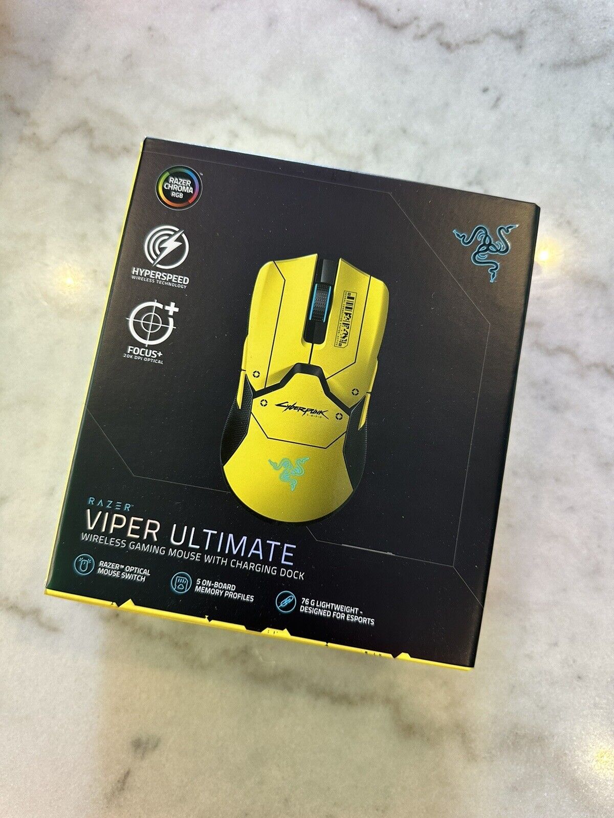 FACTORY SEALED Cyberpunk 2077 Razer Viper Ultimate Edition Wireless Gaming Mouse