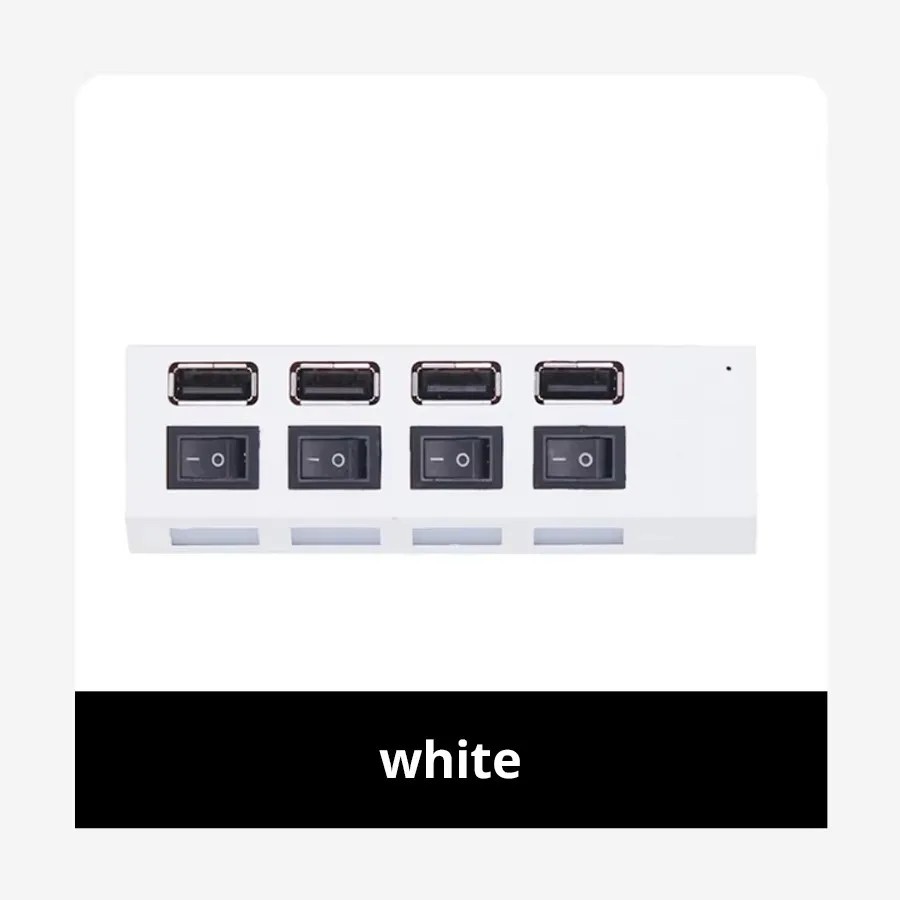 7 Port USB 2.0 / 3.0 Hub Splitter Adapter High Speed For PC Laptop Mac Desktop
