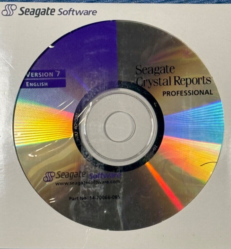 SEAGATE CRYSTAL REPORTS PROFESSIONAL VERSION 70 FOR PC upgrade disk