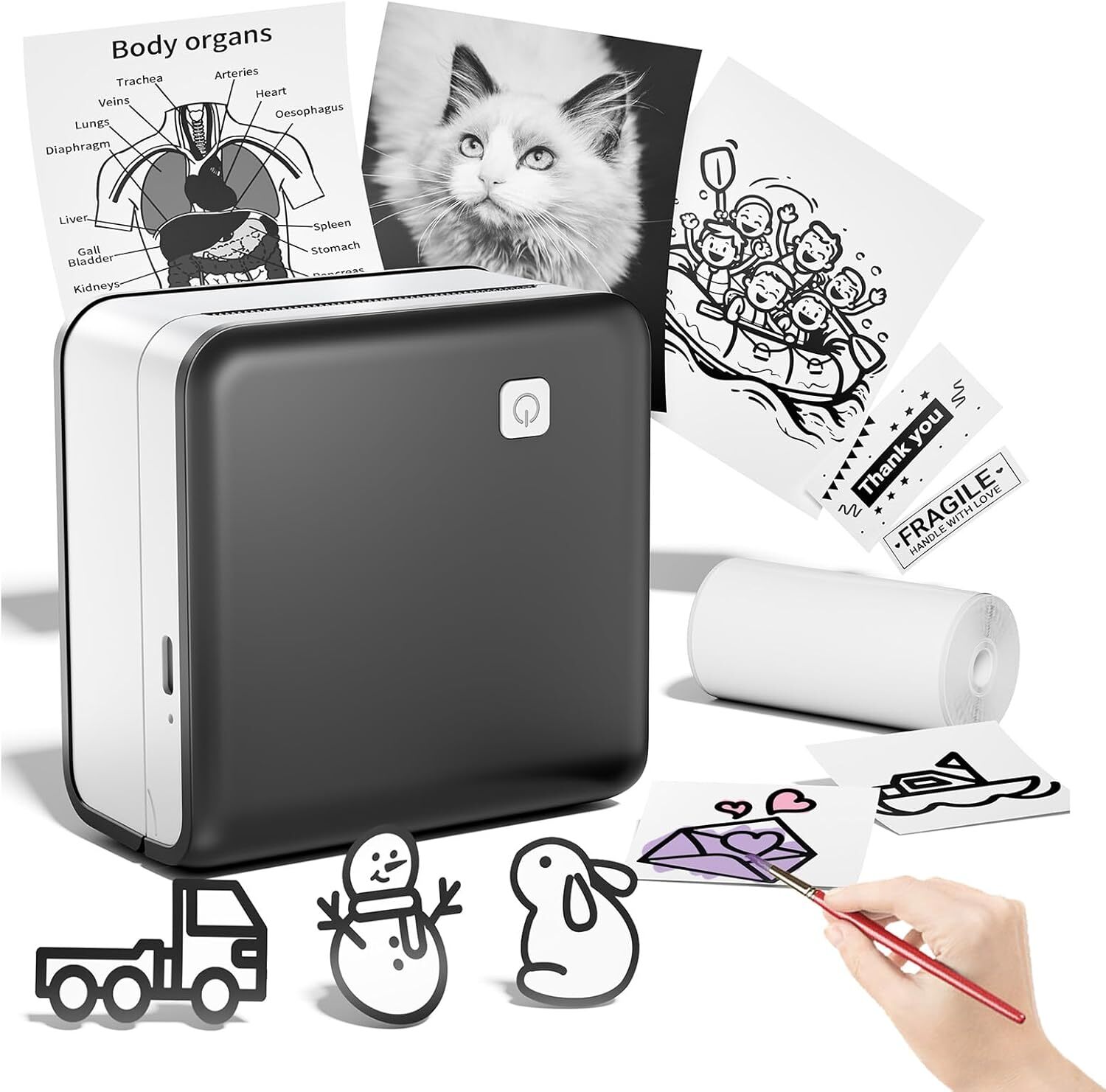 Phomemo M02PRO Pocket Thermal Photo Printer Bluetooth Wireless LabelMaker 300dpi