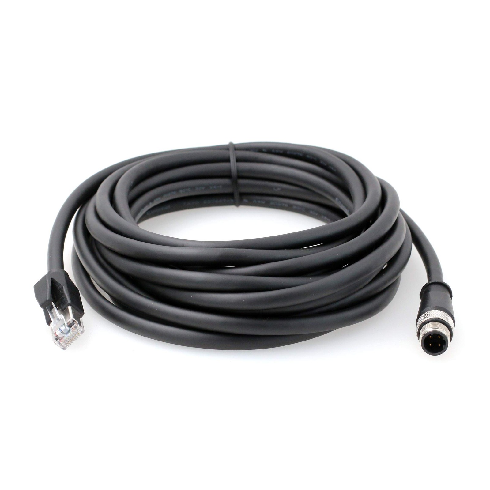 HangTon Sensor Ethernet Cable Keyence SR2000 M12 DCode 4 Pin To RJ45 Cat6 5M