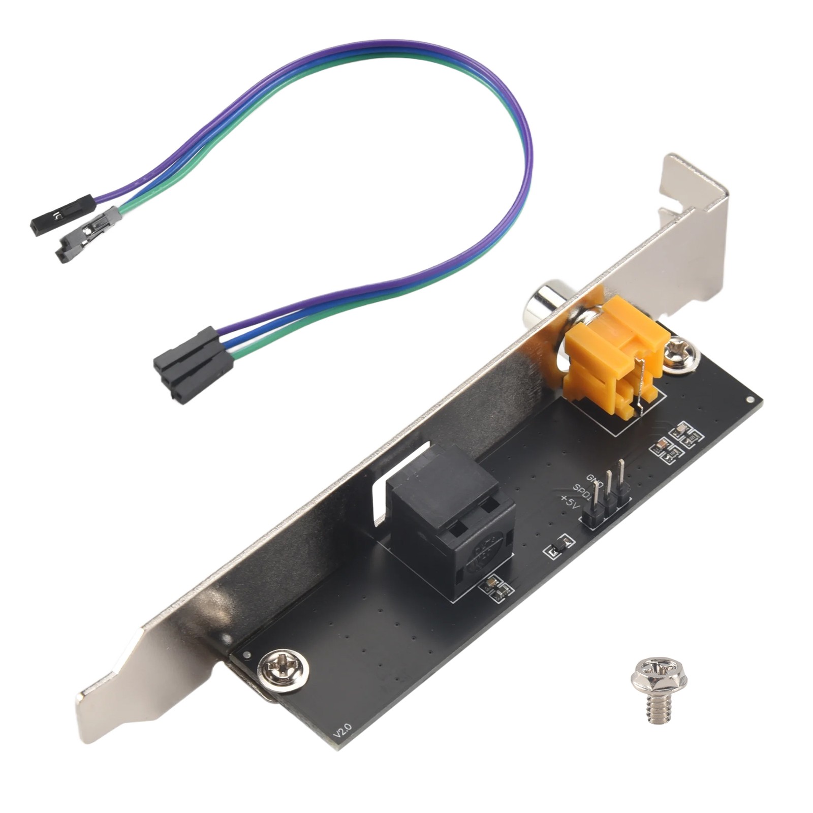24Bit 192Khz Daughter Card SPDIF Optical and  Out Plate Cable Bracket3287