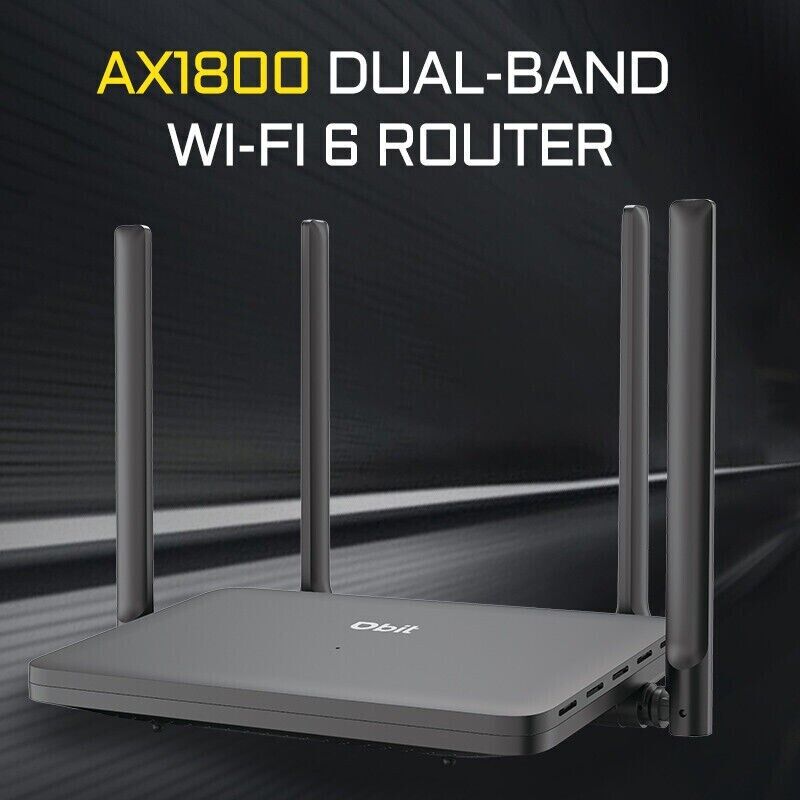 AX1800 WiFi 6 Router Dual Band 1800Mbps Gigabit Wireless Network Internet Router