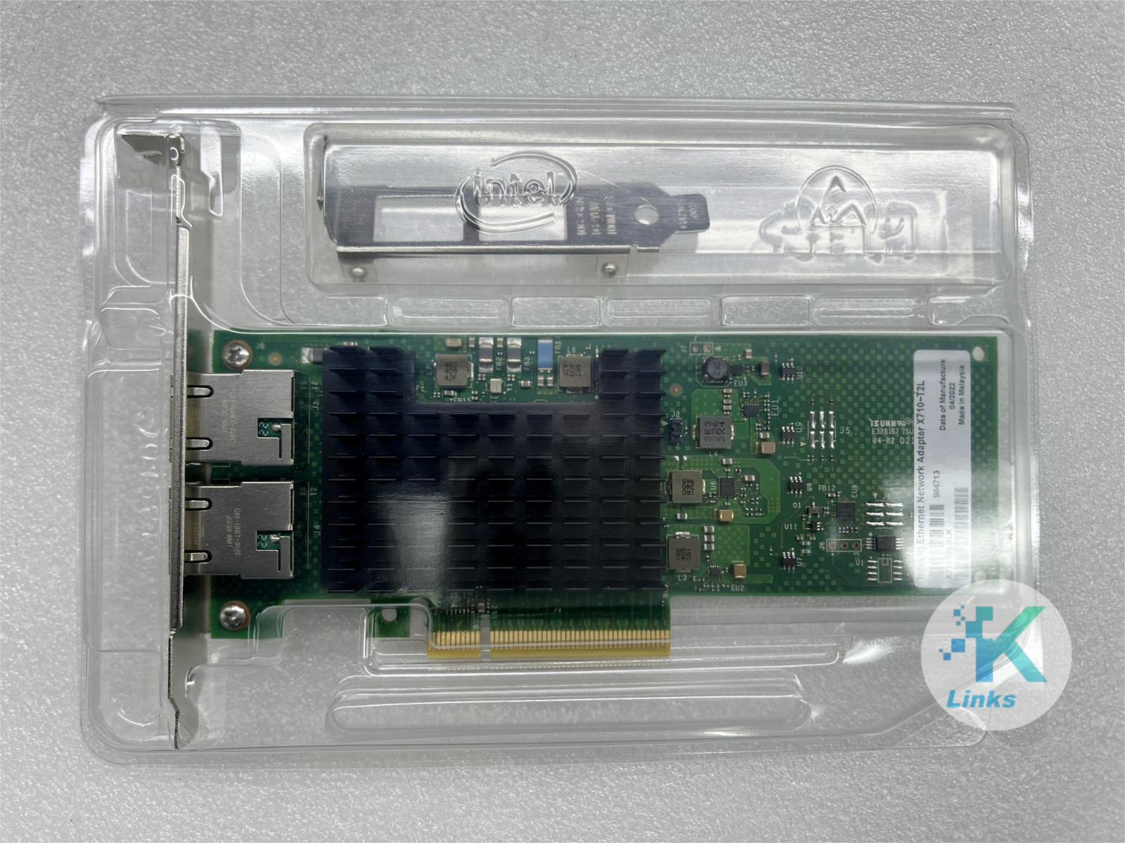 Intel X710-T2L Dual Port  RJ-45 10Gbase-T PCIe3.0x8 Network Card Nic  X710T2LBLK