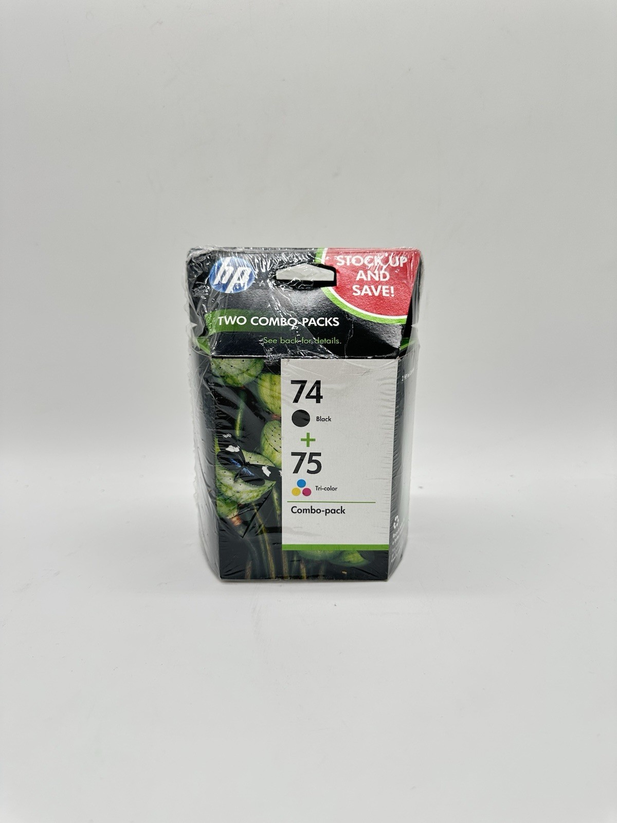 2x New EXPIRED Genuine - HP 74 + 75 Ink Cartridge Combo Pack - Black - Tri-Color