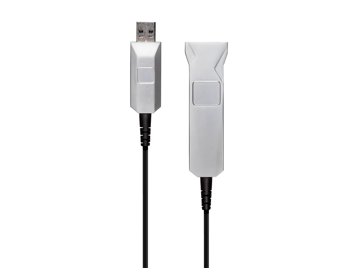Monoprice SlimRun USB-A to Female 3.0 Extension Cable - Fiber Optic Black 32.8ft