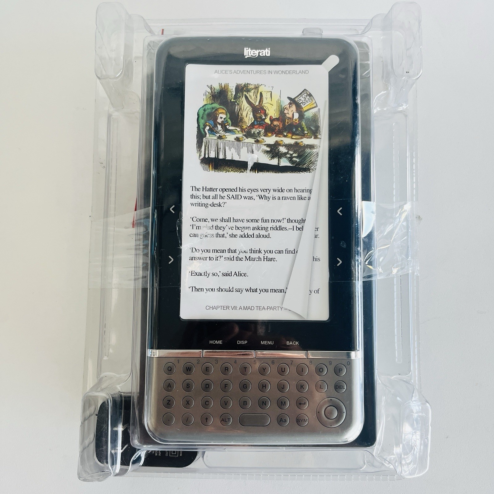 NEW The Sharper Image Literati Wireless Reader Full Color Screen Powered By Kobo