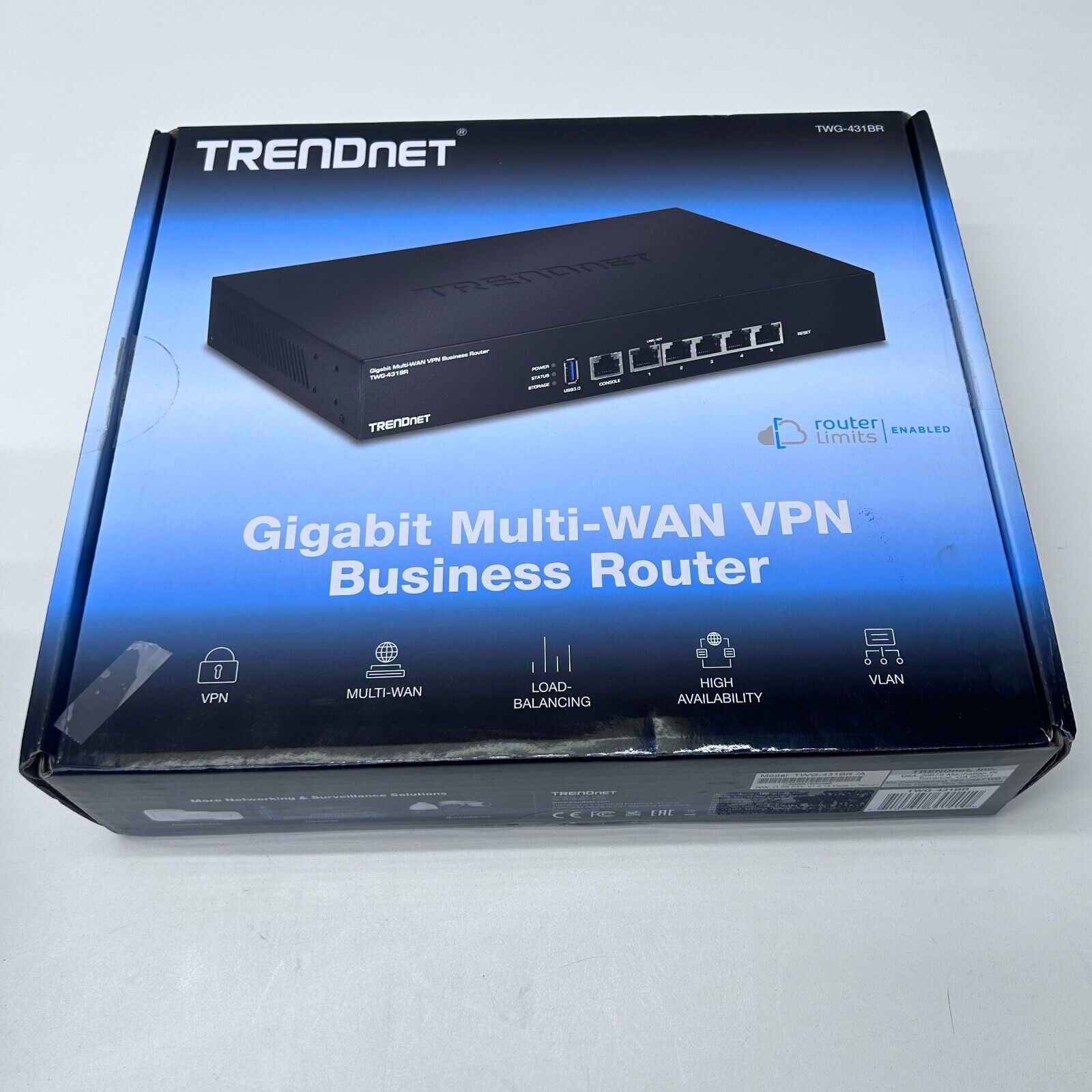 TRENDnet Gigabit Multi-Wan VPN Business Router Model TWG-431BR