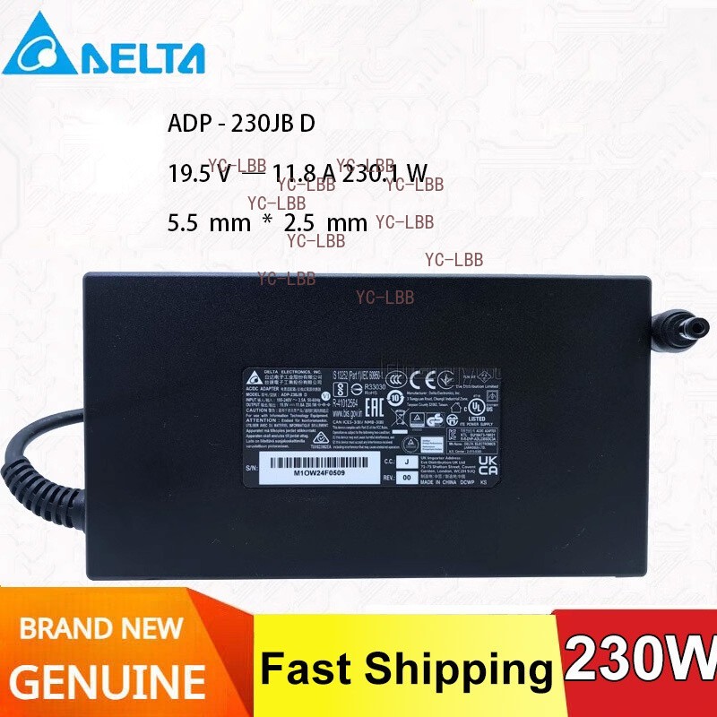 ADP-230JB D Original DELTA 19.5V 11.8A 5.5×2.5mm AC Adapter Power Supply Charger