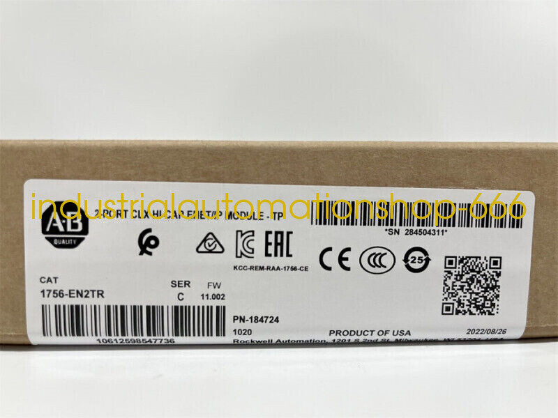 1PC NEW 1756-EN2TR Factory Sealed surplus Via DHL or FedEX