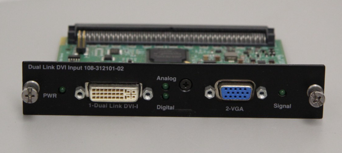 Christie 108-312101-02 Dual Link DVI-I VGA Input Projector Card 015-100153-04