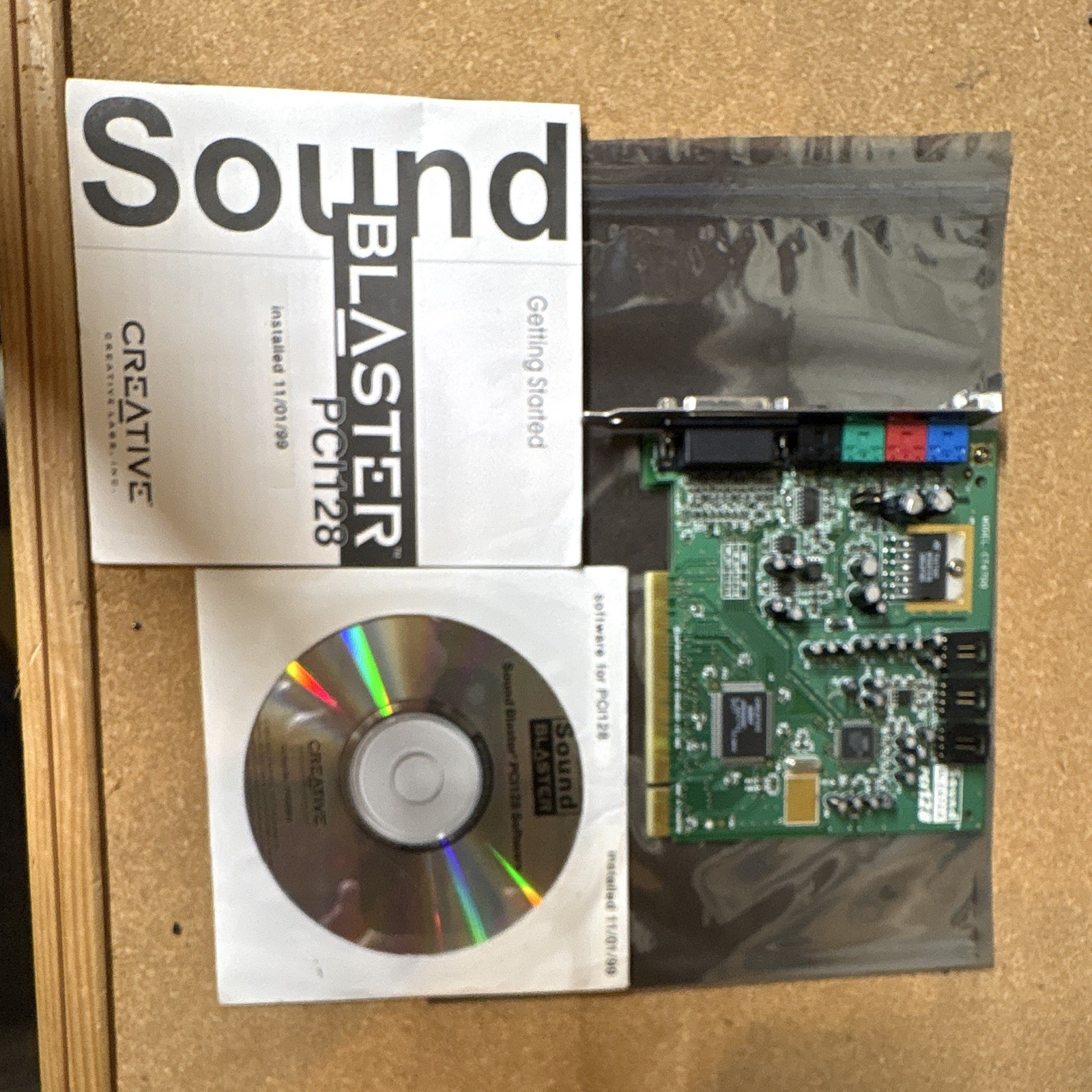 Creative Labs Model CT4700 Sound Blaster PCI 128 includes Manual and Software