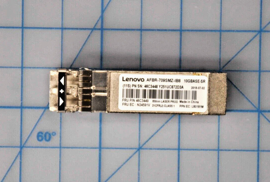 LENOVO 10gb SFP Short Range Transceiver Grade A 46C3449