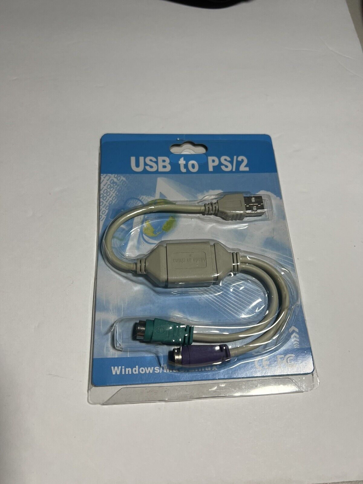 Cables-To-Go USB to PS/2 Adapter for Keyboard & Mouse NEW & SEALED