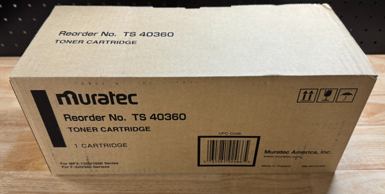 Genuine Muratec Black Toner Cartridge D88-A0110-3XK | 40360