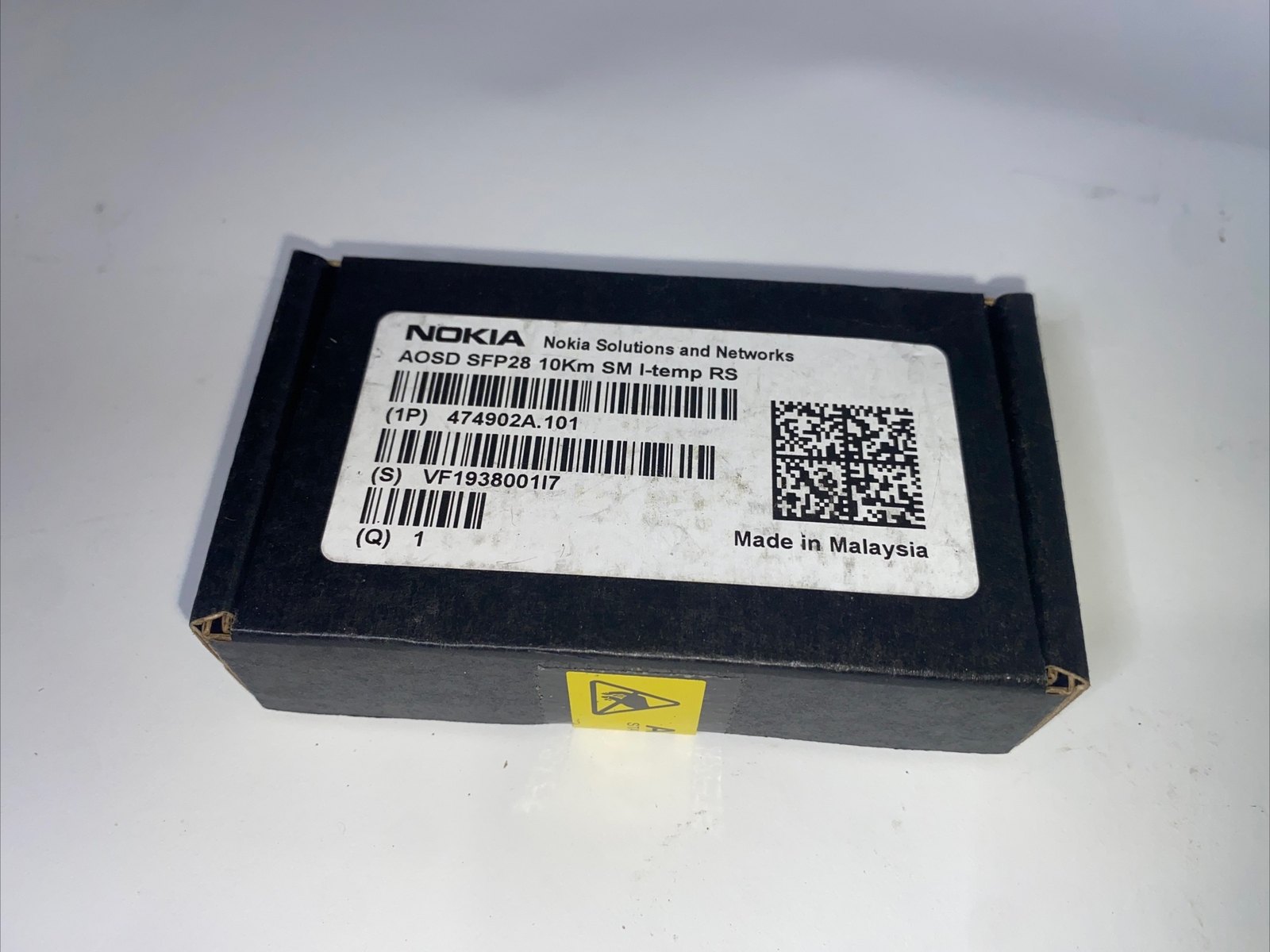 NOKIA AOSD 474902A.101 SFP28 25G LR 10km 1310nm I-Temp FTLF1436W4BTV NEW Genuine