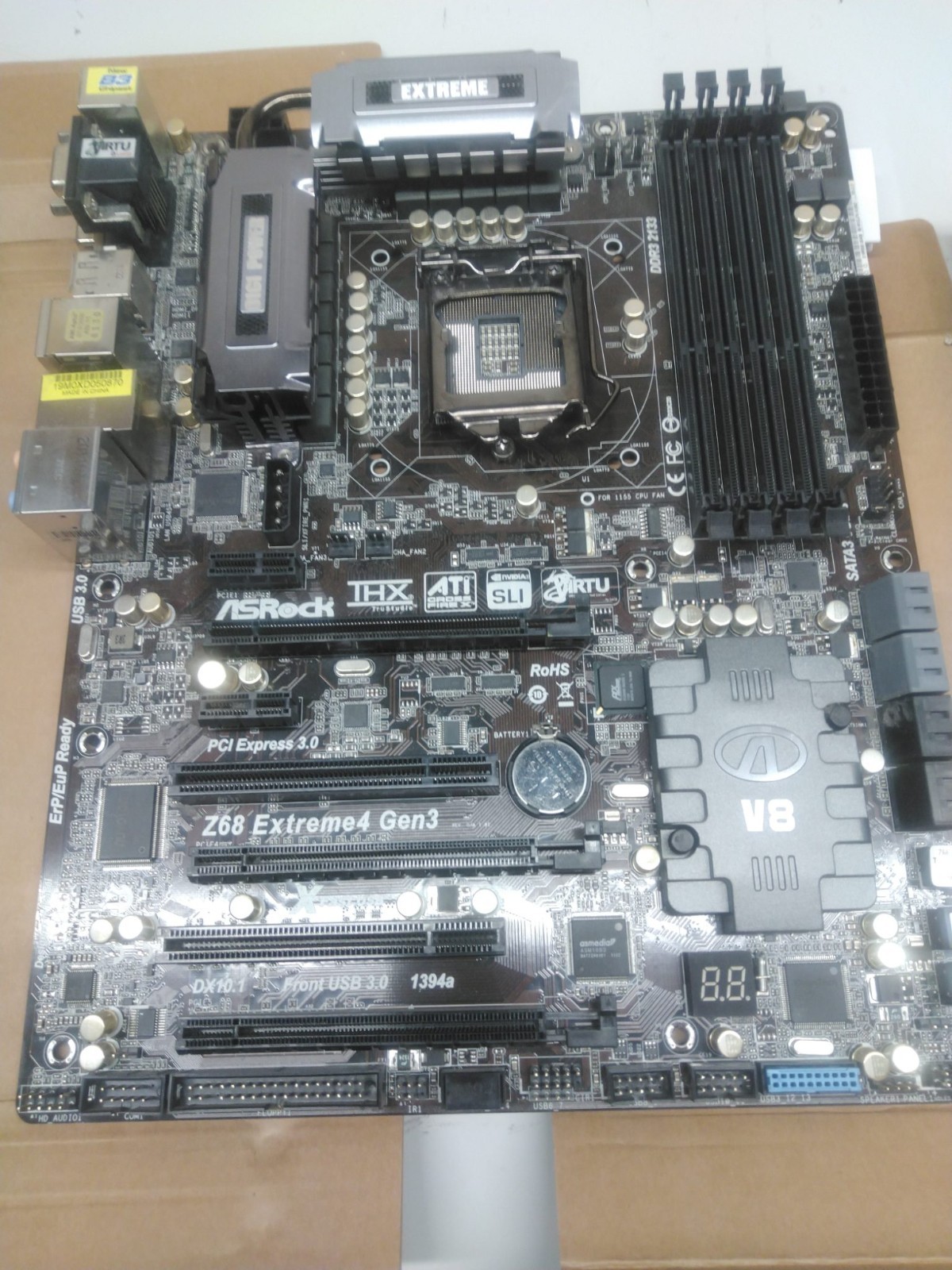 ASRock Z68 Extreme4 Gen3 Motherboard ATX DDR3 SDRAM LGA 1155 HDMI DisplayPort