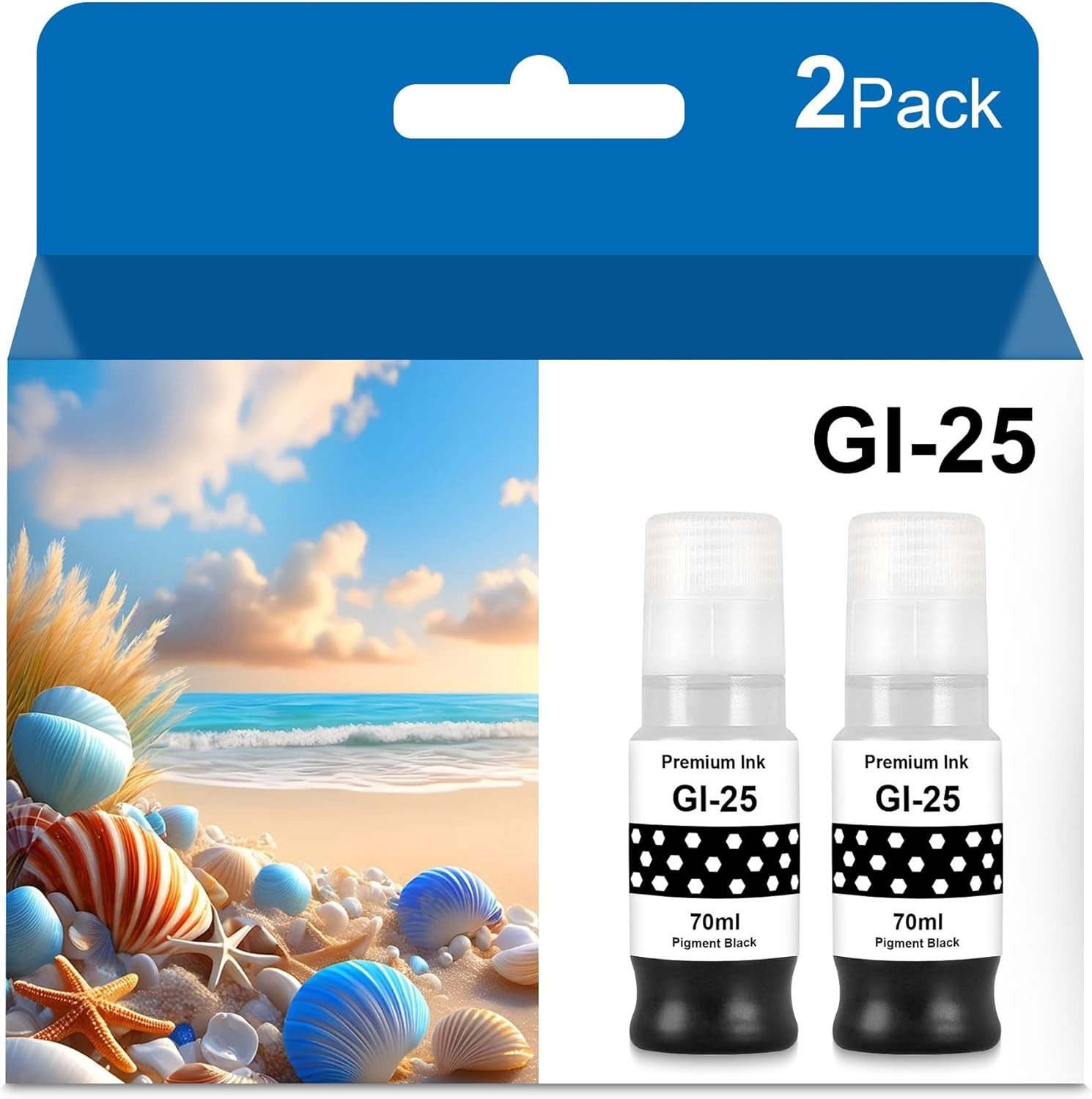 Compatible GI-25 Black Ink Bottle Replacement for Canon GI-25 Ink Bottles GX2020