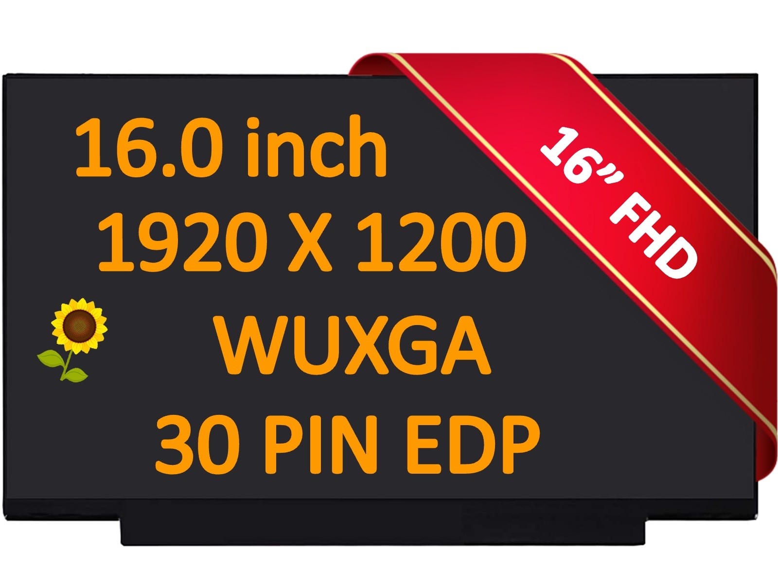 B160UAN04.3 LCD LED Screen 16" FHD+ 30 pins Replacement Display New AUOA5AB
