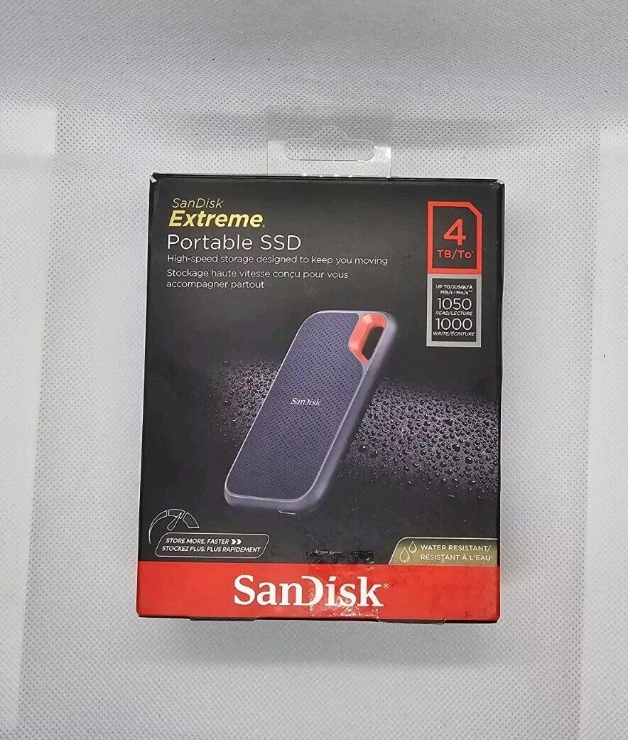 SanDisk Extreme 4TB USB-C Portable External SSD 
