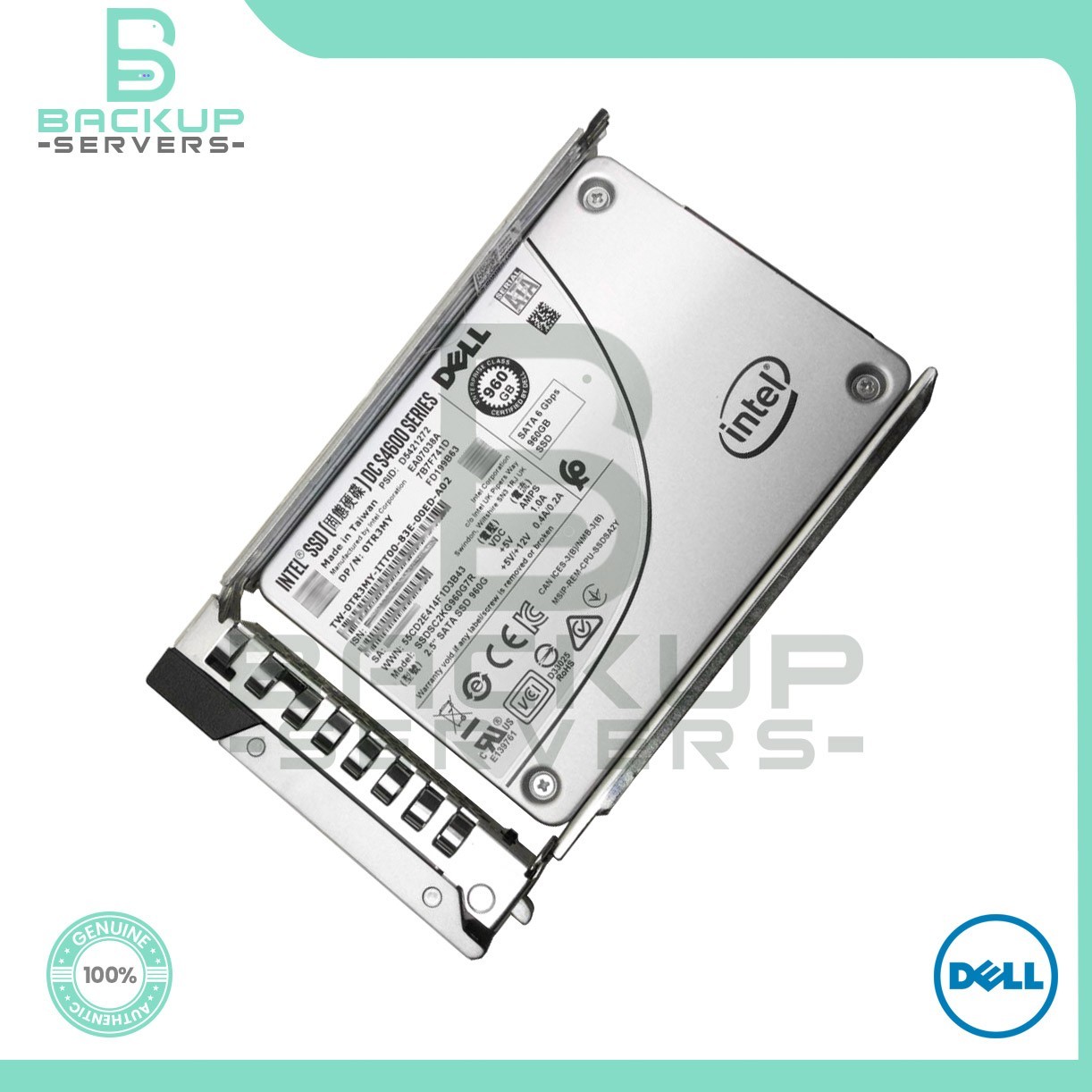 Dell TR3MY Intel 960GB 6Gbps Mixed Use SATA TLC 2.5" Internal SSD 0TR3MY