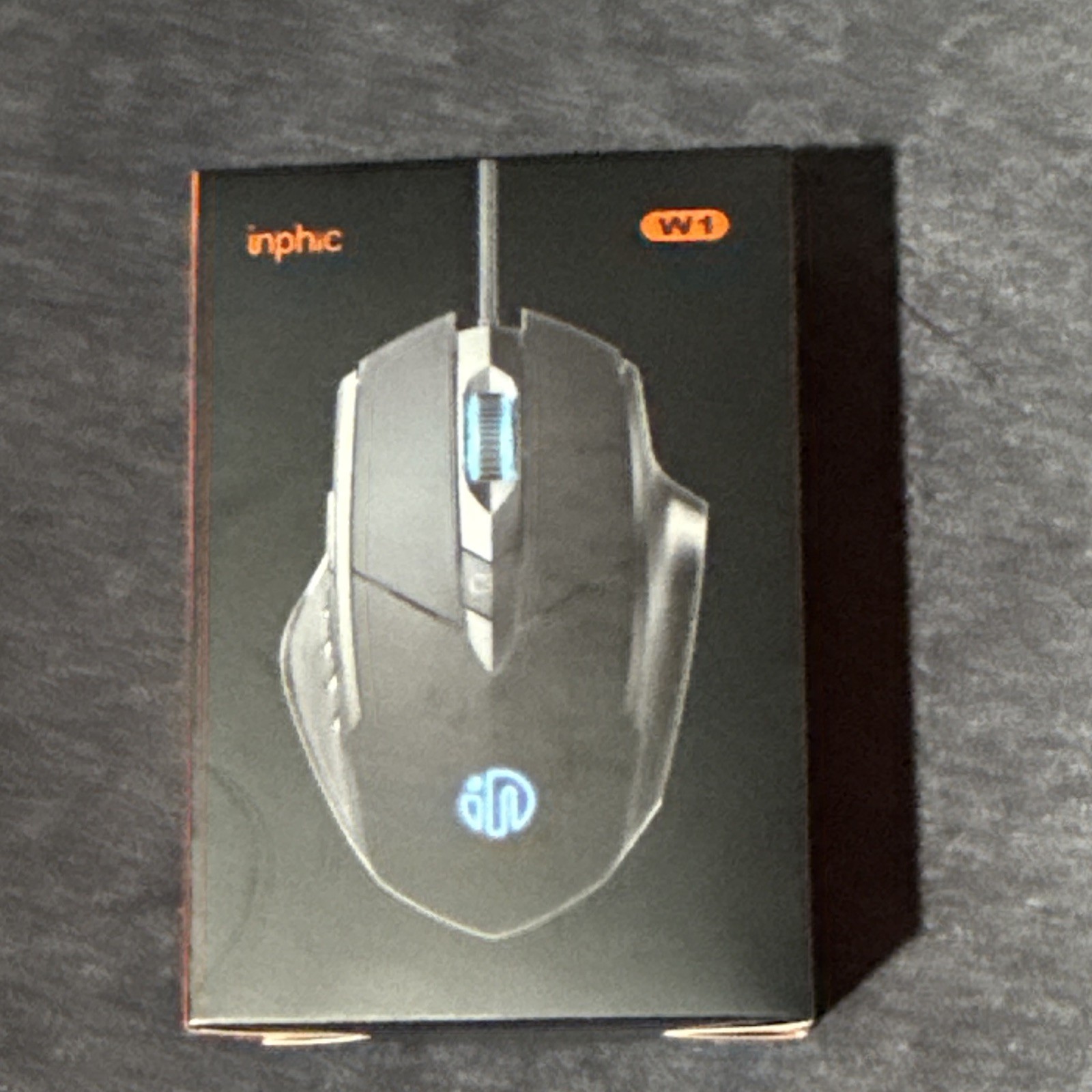 inphic W1 Wireless Silent Optical Mouse 1600 DPI 6 Buttons Black
