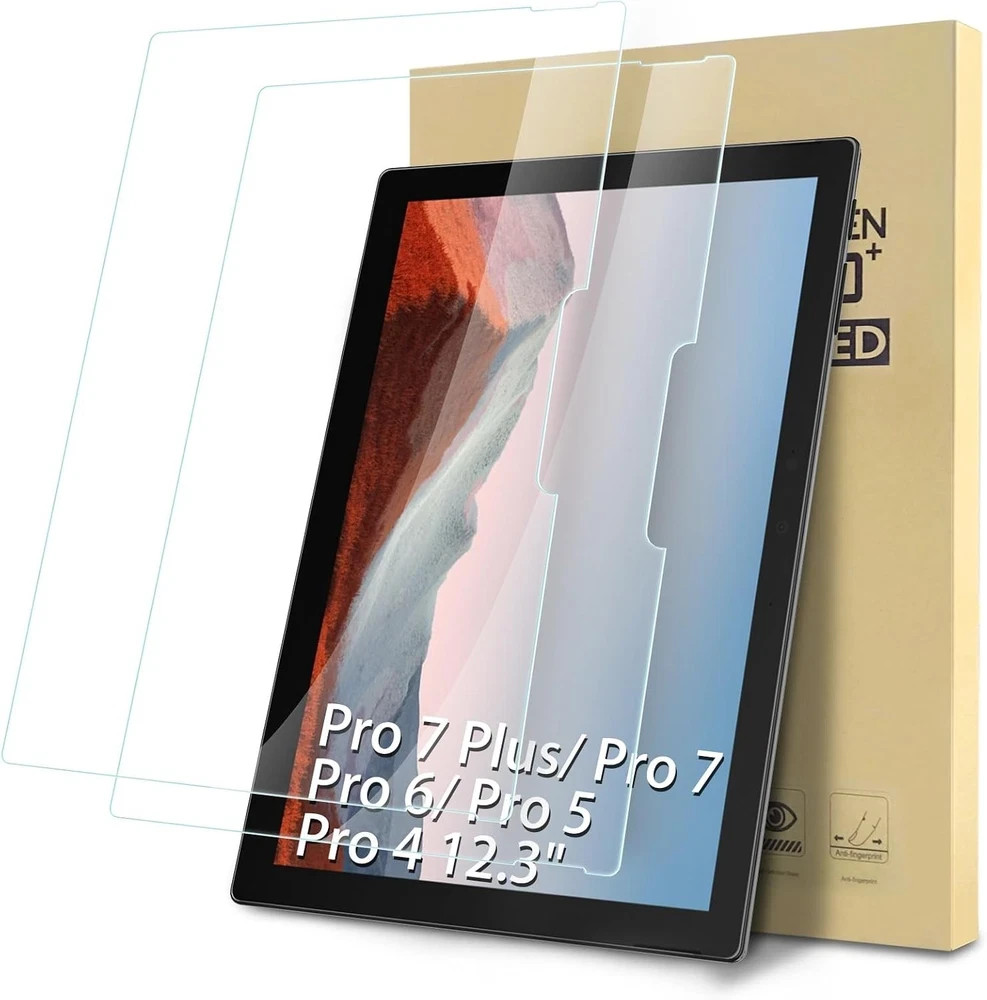 2-Pack Anti-Scratch Screen Protector for Microsoft Surface Pro 4/5/6/7 Plus/7