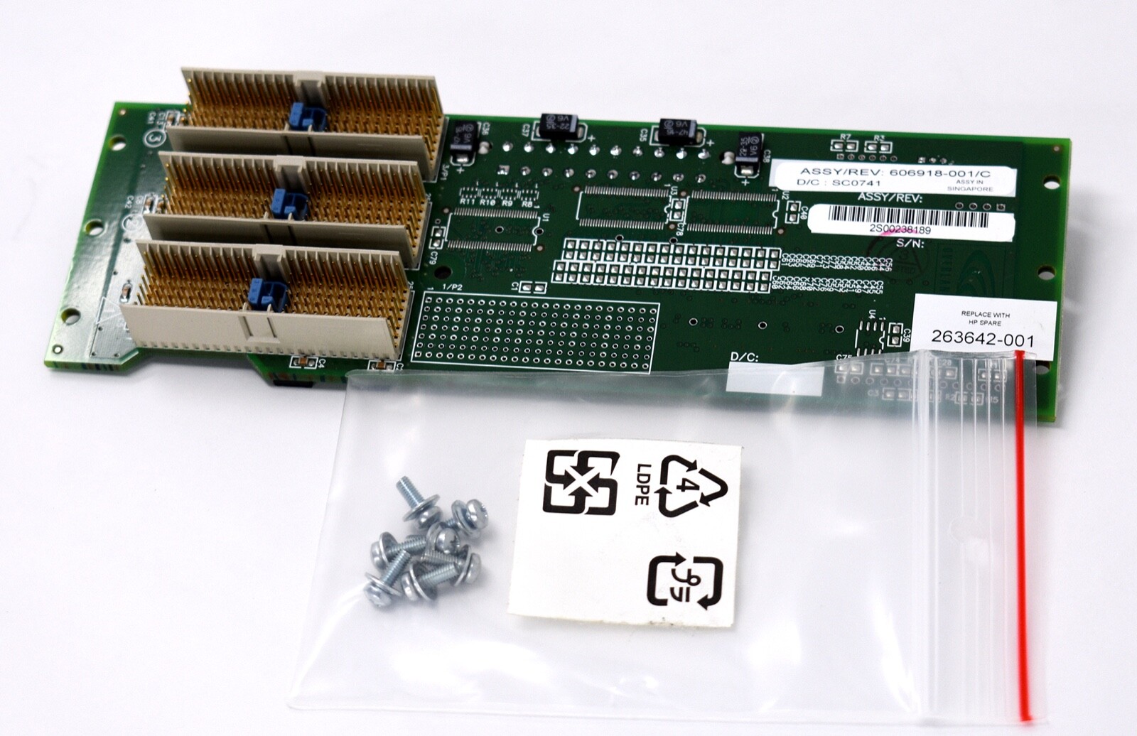 ASSY/REV 606918-001/C SC0741 Replace with HP Spare 263642-001 New