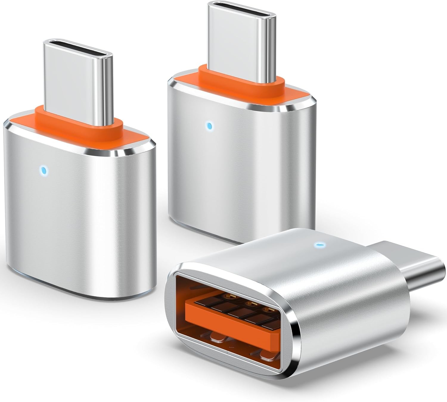 Duyasurs 3Pack Upgraded USB C to USB Adapter, High-speed data Transfer, USB C Ma