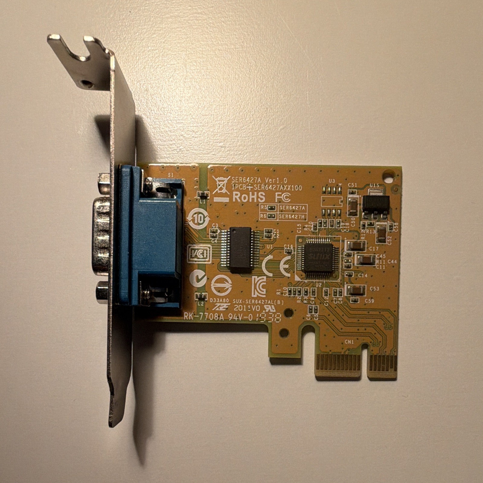Sunix Dell PCI-E RS232 Serial Card, Low Profile Bracket
