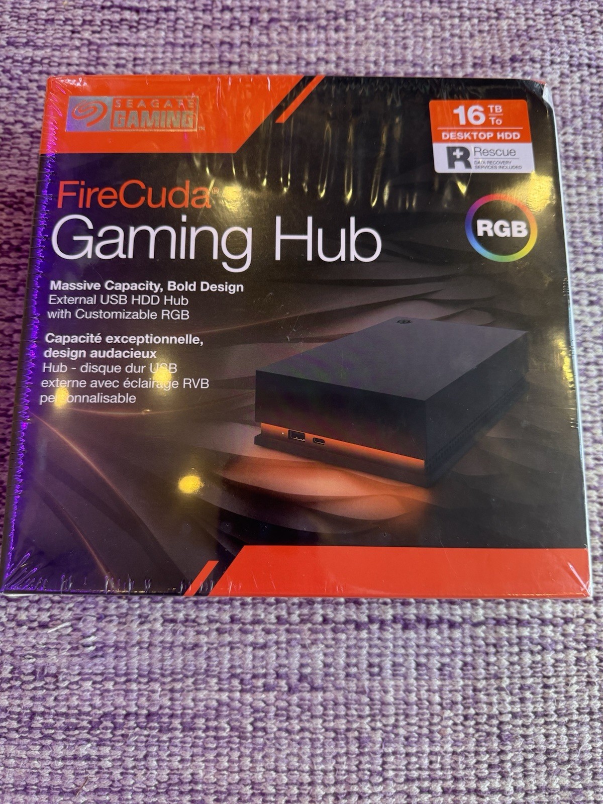 Seagate FireCuda Gaming Hub 16TB RGB - New Sealed