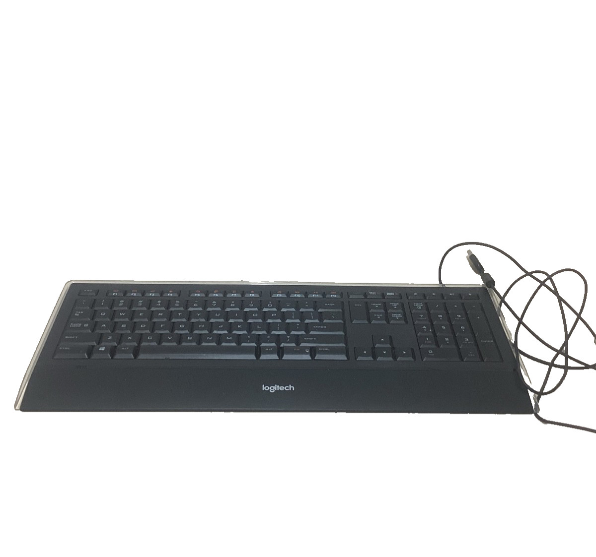 Logitech Wired Keyboard Full Size USB Black Computer Office Keyboard