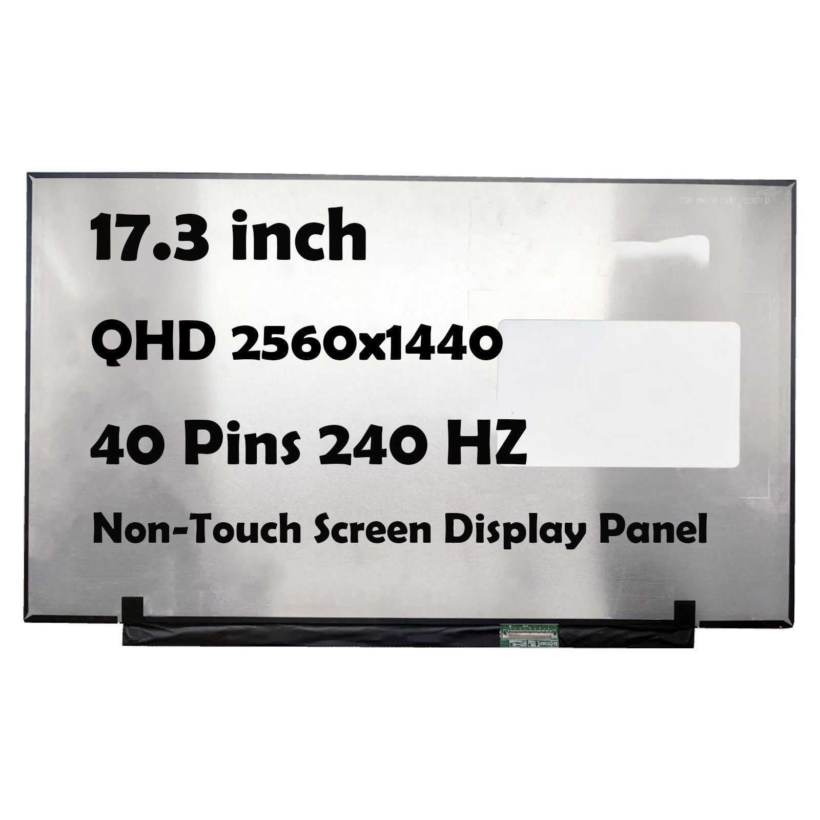 17.3" MNH301CA3-1 V09 2560x1400 240HZ LED LCD Non-Touch Screen Display Panel